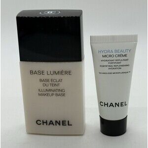 Chanel BASE LUMIÈRE Illuminating Makeup Base Authentic 1FLOZ/30ML & Hydra Beauty